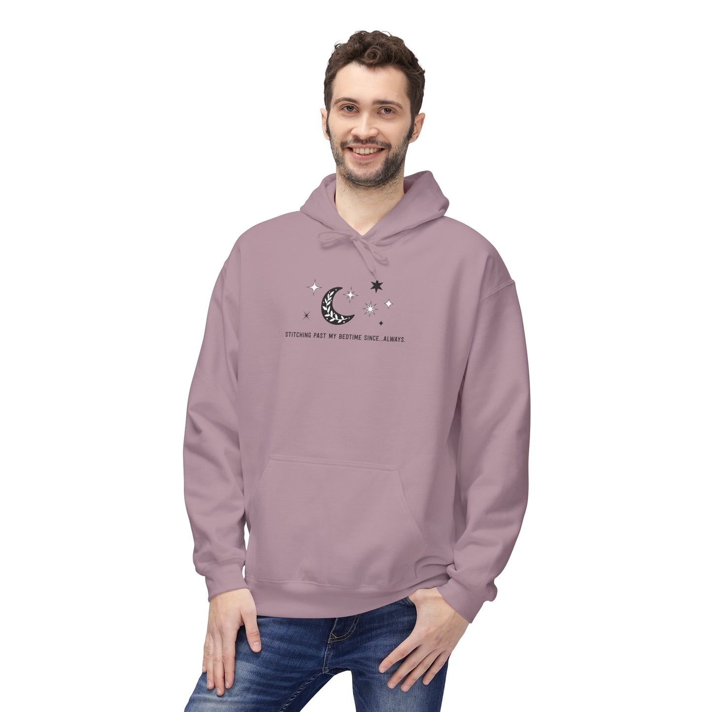 Stitching Past My Bedtime...Since Always. Unisex Hoodie with Front Pocket - Hooded Sweatshirt