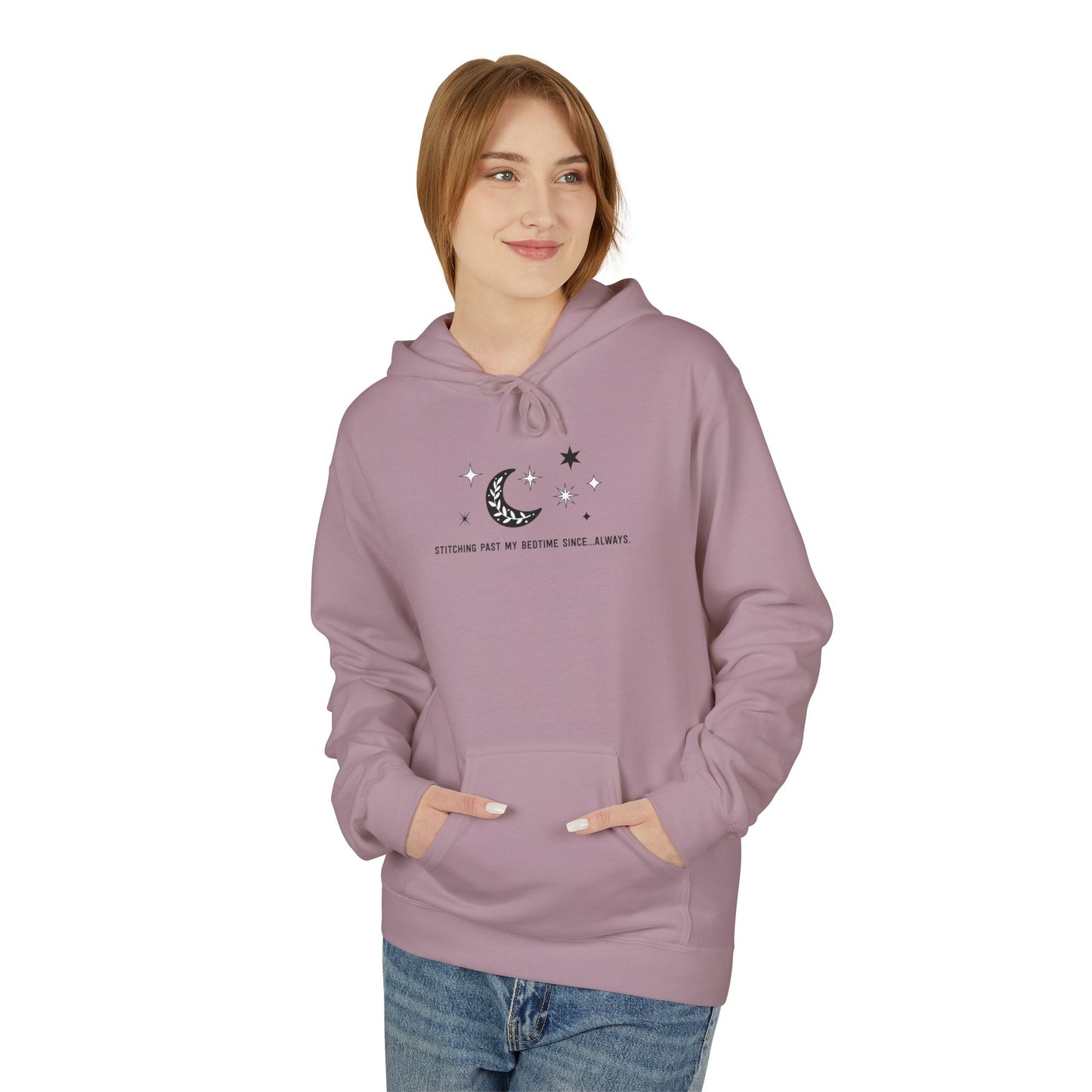 Stitching Past My Bedtime...Since Always. Unisex Hoodie with Front Pocket - Hooded Sweatshirt
