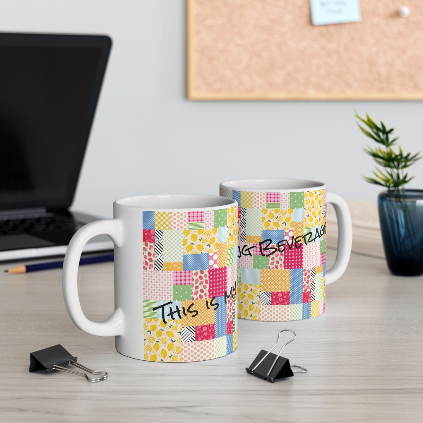 This is my Binding Beverage 11 oz. Mug - White - Sewing Friend Gift - Sewing Coffee Mug
