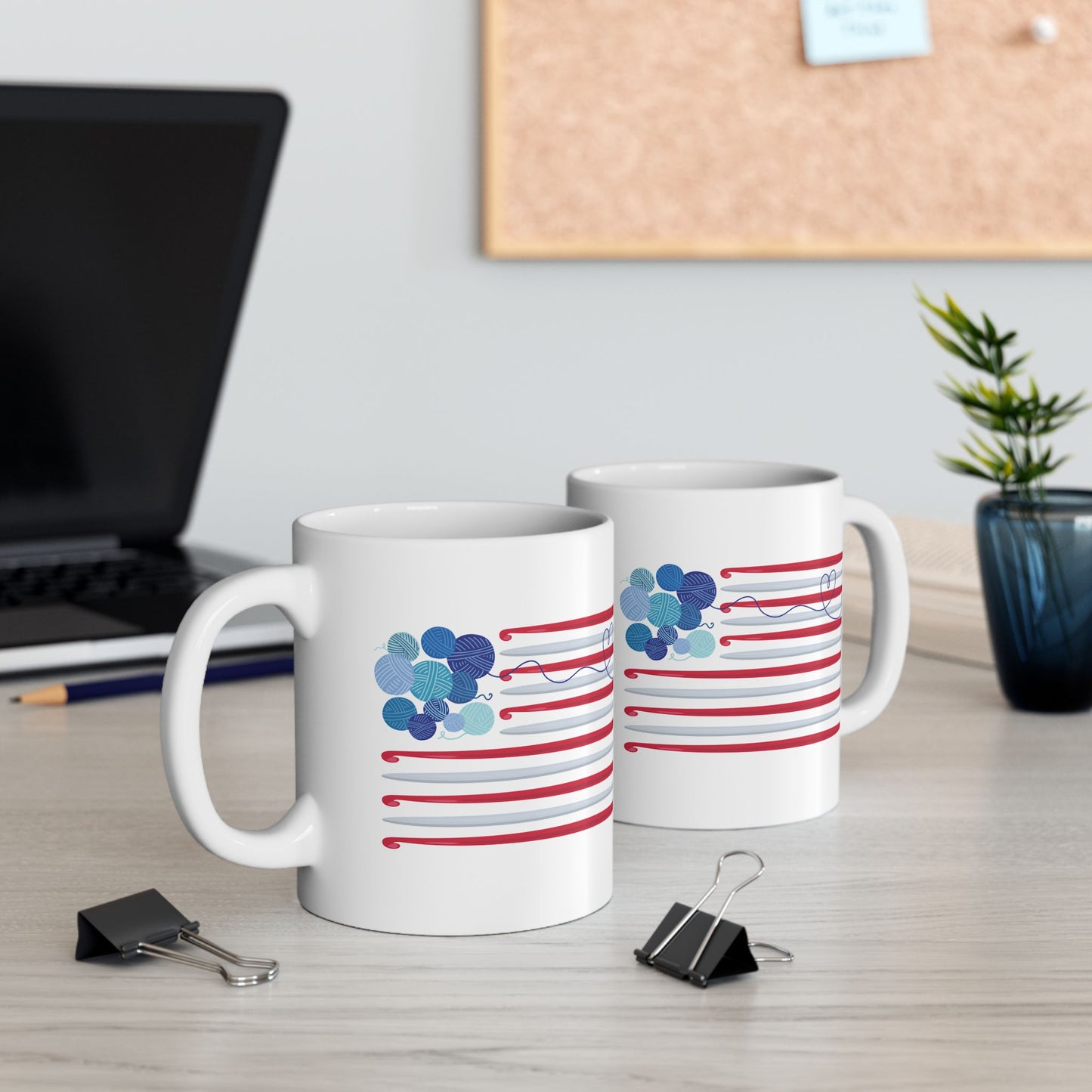 Hooked on Freedom! 11 oz. Mug - White