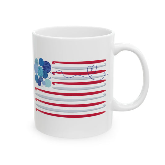 Hooked on Freedom! 11 oz. Mug - White