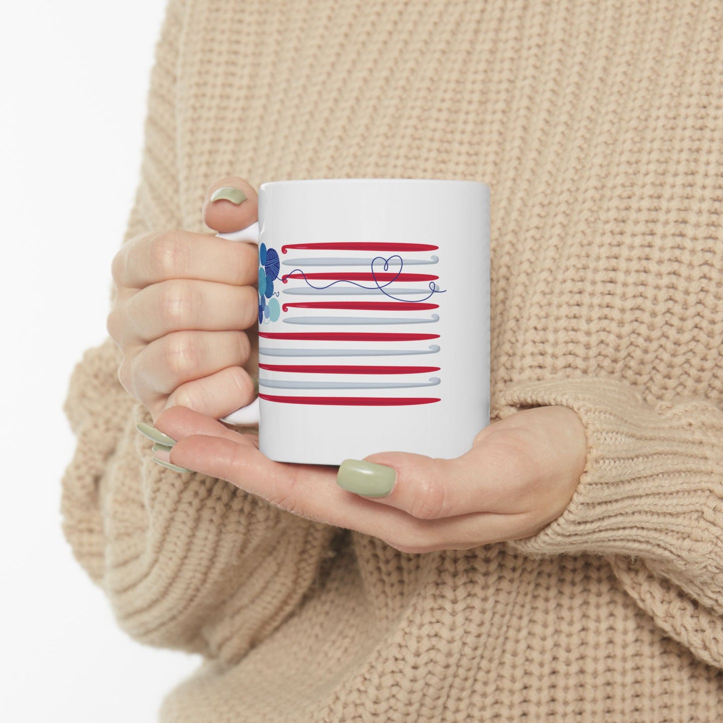 Hooked on Freedom! 11 oz. Mug - White