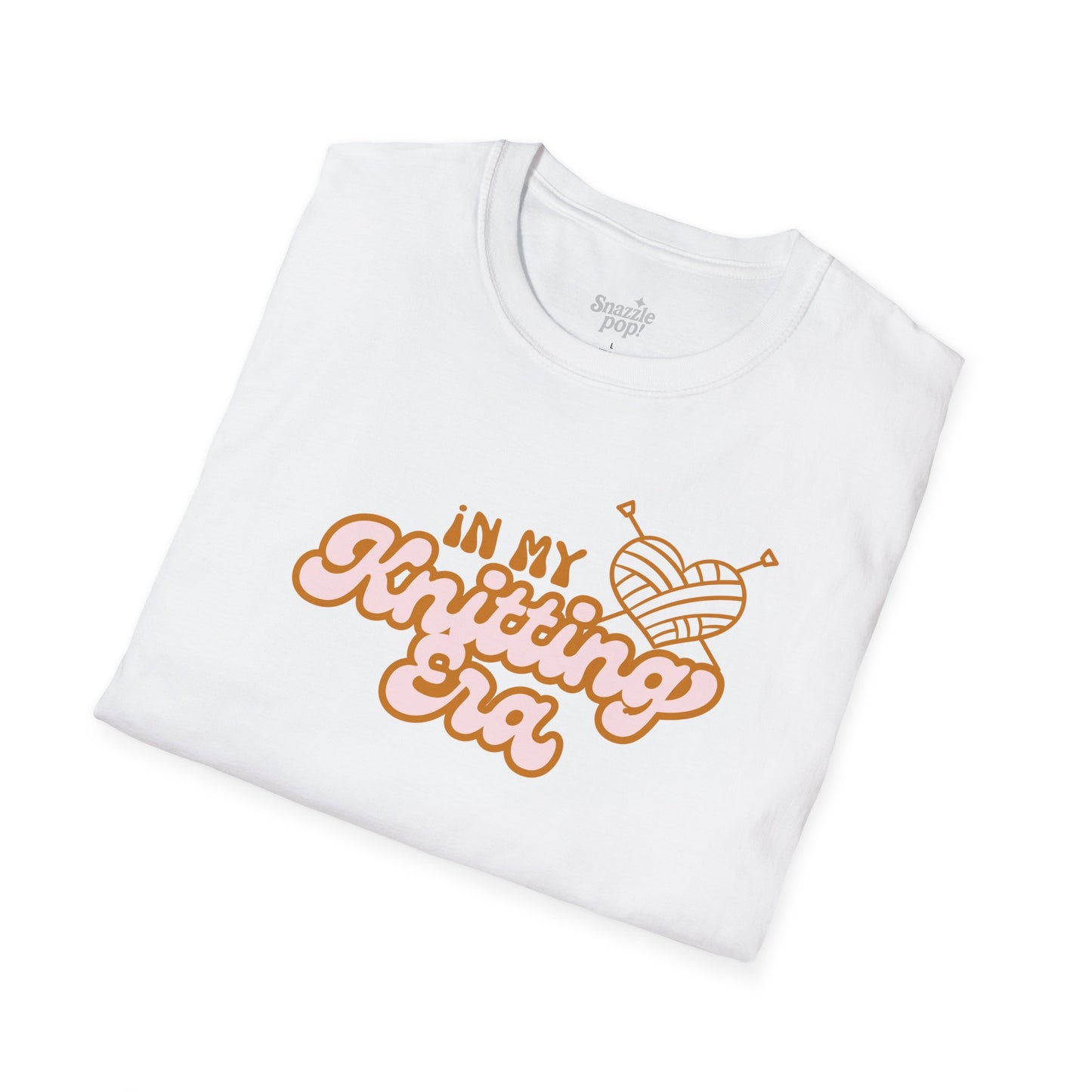 In My Knitting Era T-shirt - Unisex Softstyle Knitting Tee - Knit Night T-shirt (Inclusive Sizing: S - 5X)