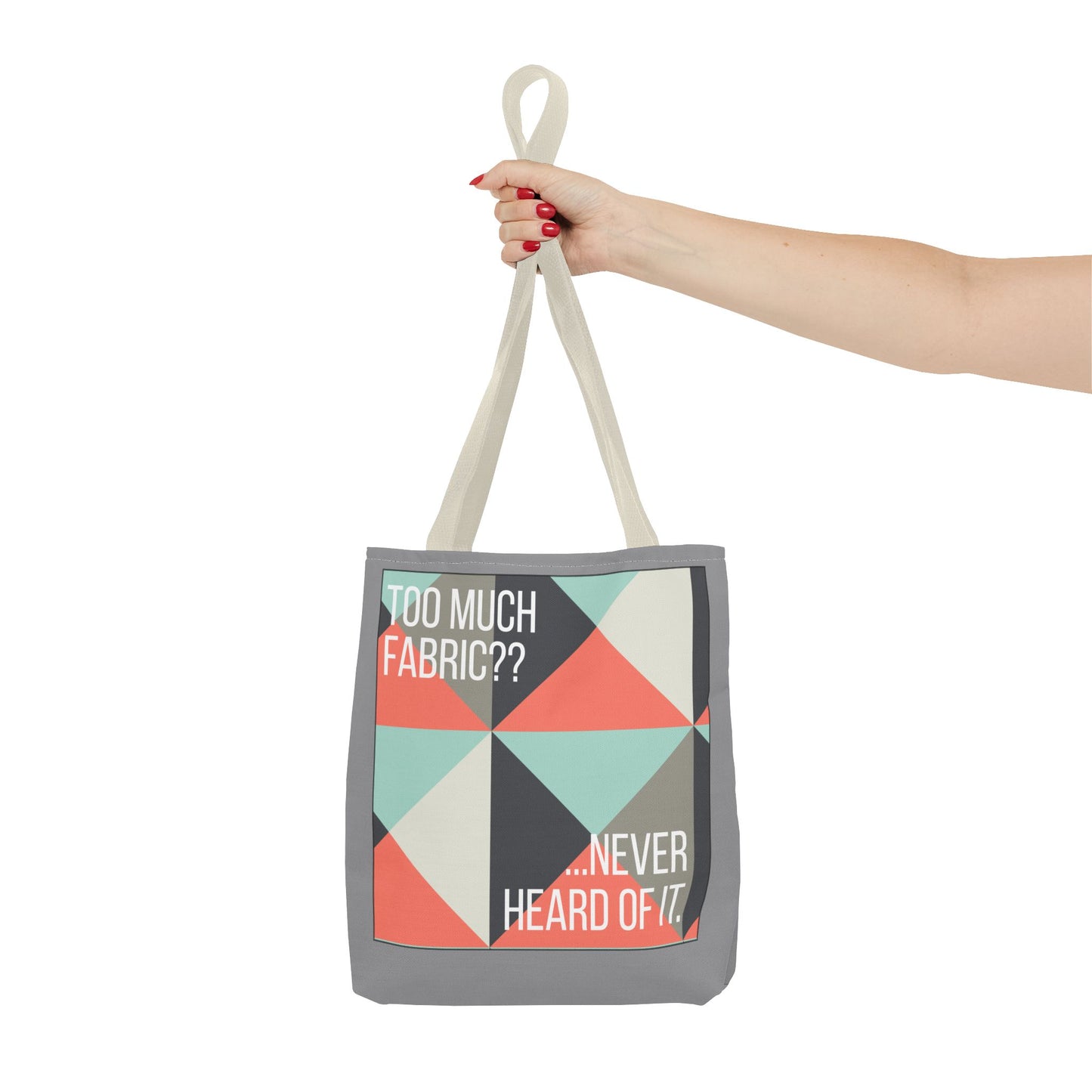 Too Much Fabric? Never Heard of It.  13 x 13" Sewing Tote