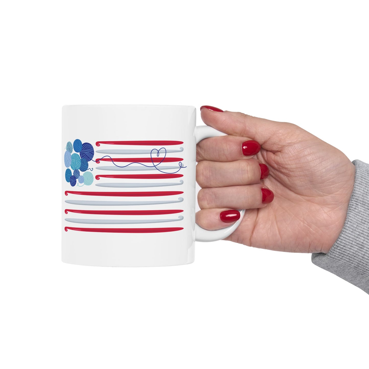 Hooked on Freedom! 11 oz. Mug - White