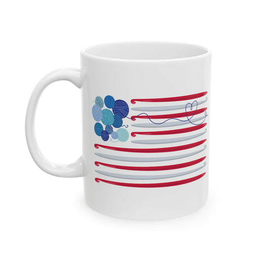Hooked on Freedom! 11 oz. Mug - White