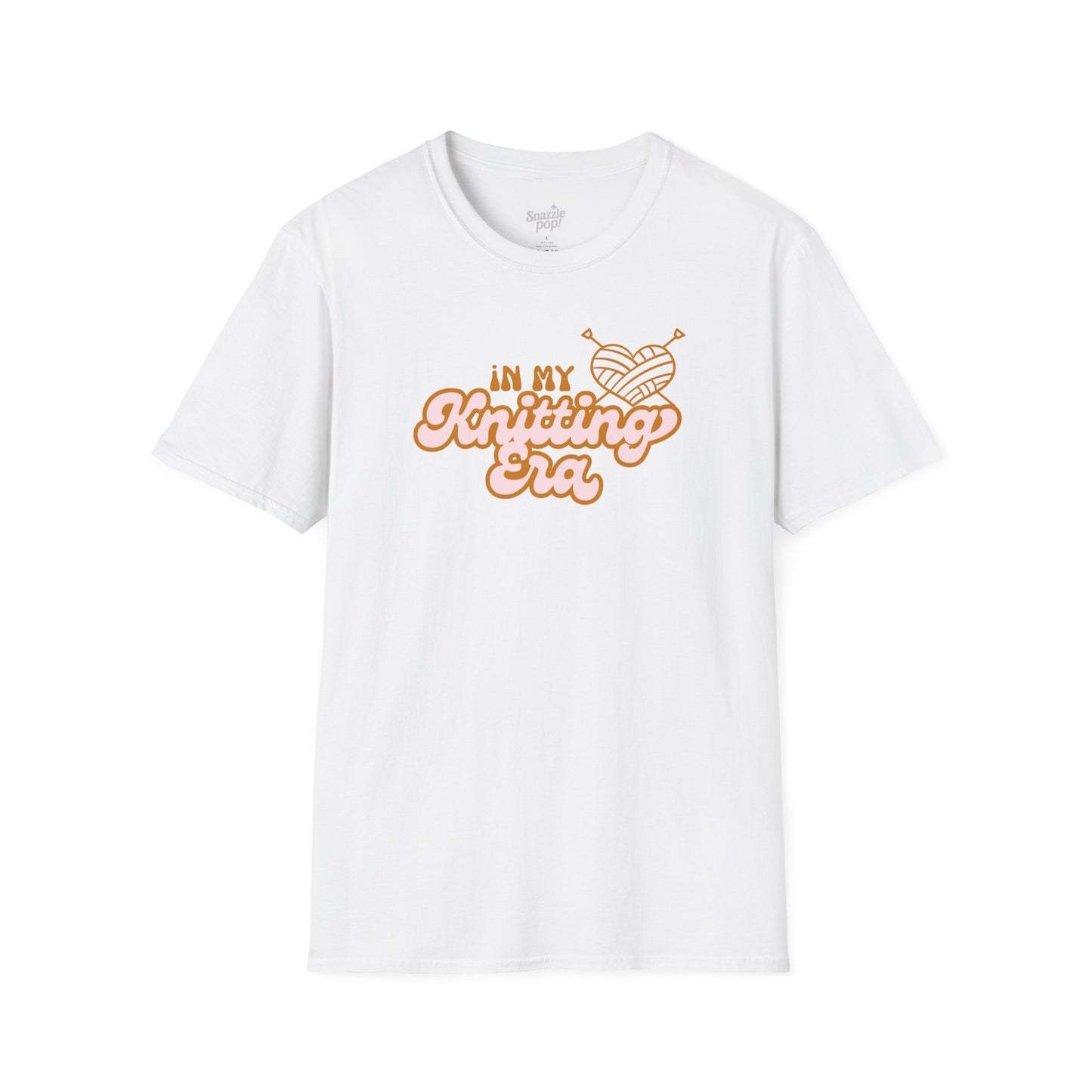 In My Knitting Era T-shirt - Unisex Softstyle Knitting Tee - Knit Night T-shirt (Inclusive Sizing: S - 5X)