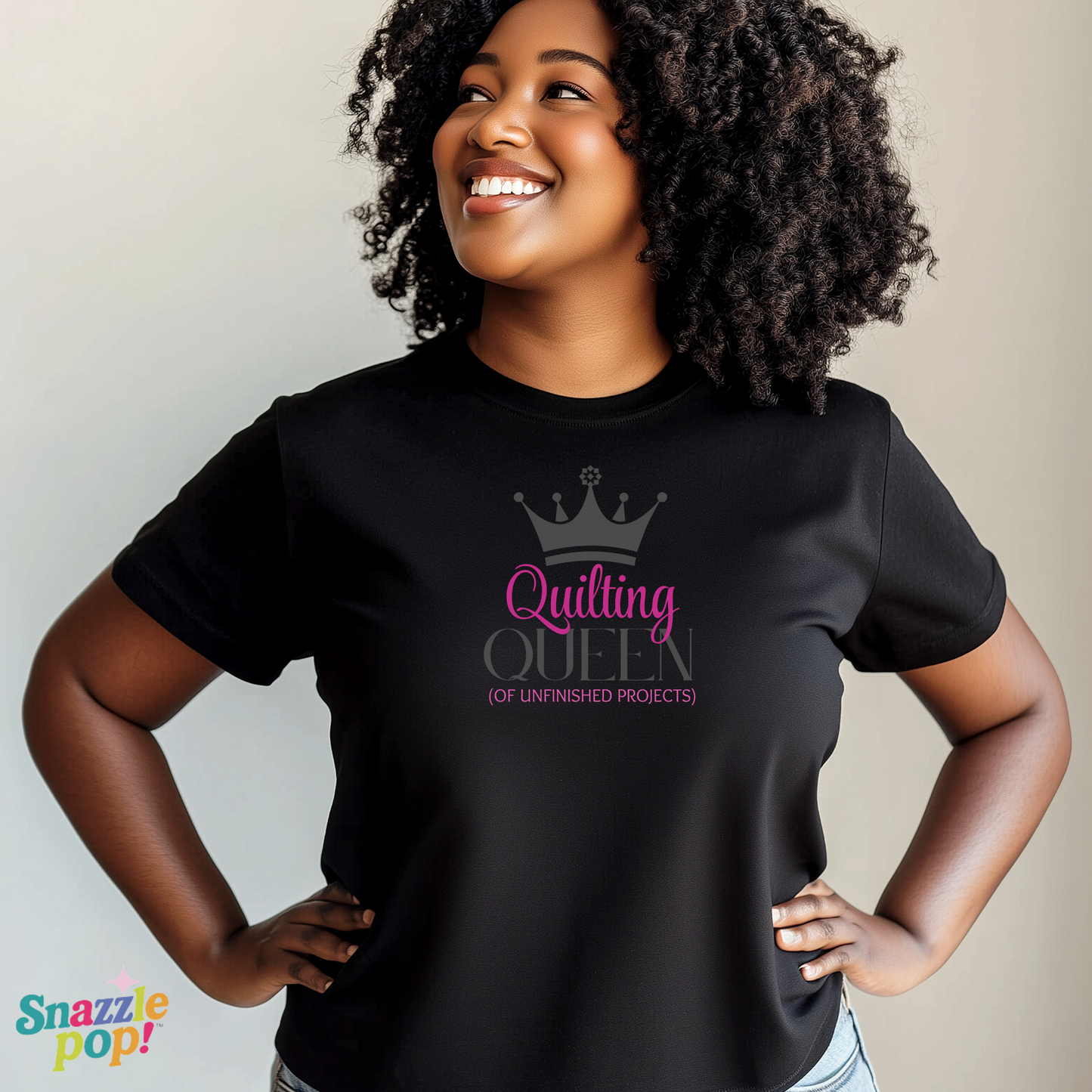 Quilting Queen of Unfinished Projects T-shirt - Unisex Softstyle Tee - Sewing T-shirt - Quilt Retreat T-shirt (Inclusive Sizing: XS - 5X)
