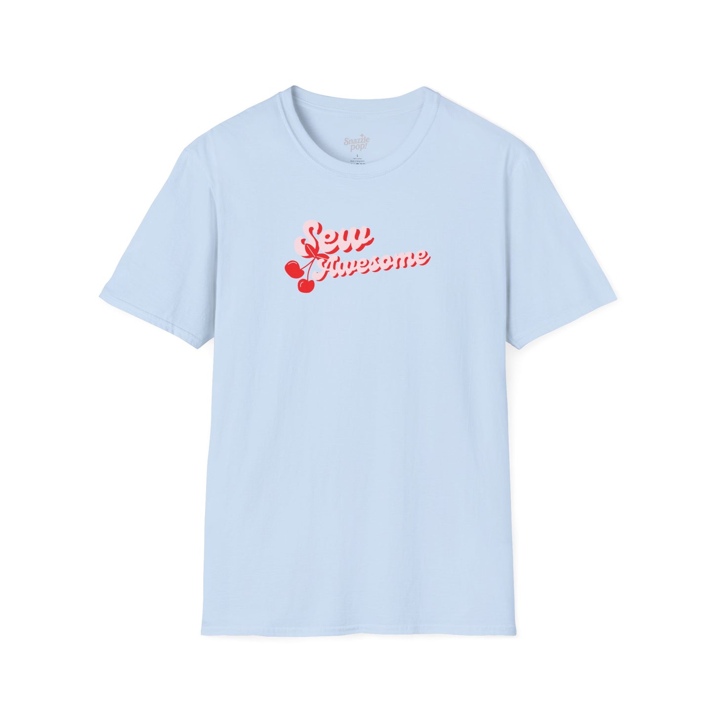 Sew AWESOME Sewing T-shirt -  Unisex Softstyle Sewing Tee - Cherry T-shirt (Inclusive Sizing: S - 5X)