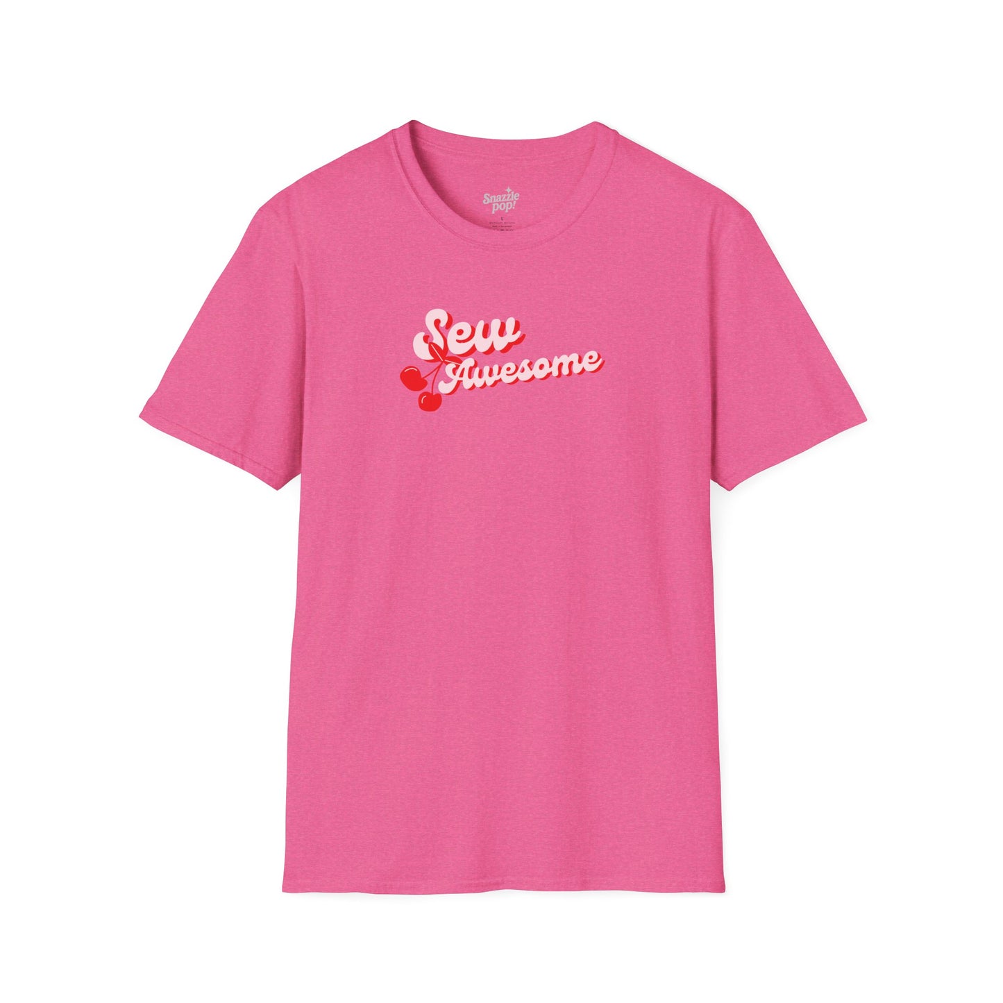 Sew AWESOME Sewing T-shirt -  Unisex Softstyle Sewing Tee - Cherry T-shirt (Inclusive Sizing: S - 5X)