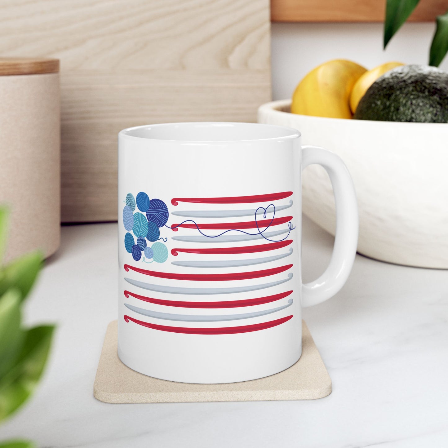 Hooked on Freedom! 11 oz. Mug - White