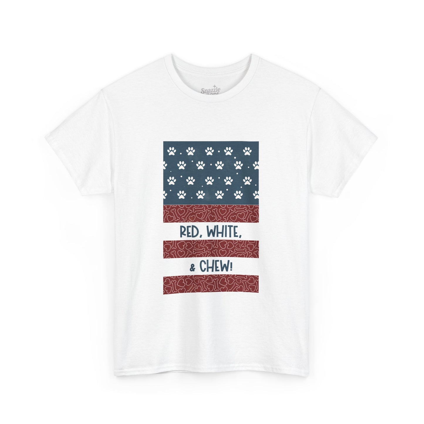 Red, White, & CHEW! (Human Edition!) Unisex Patriotic Tee to Match Your Dog! 🇺🇸🐾