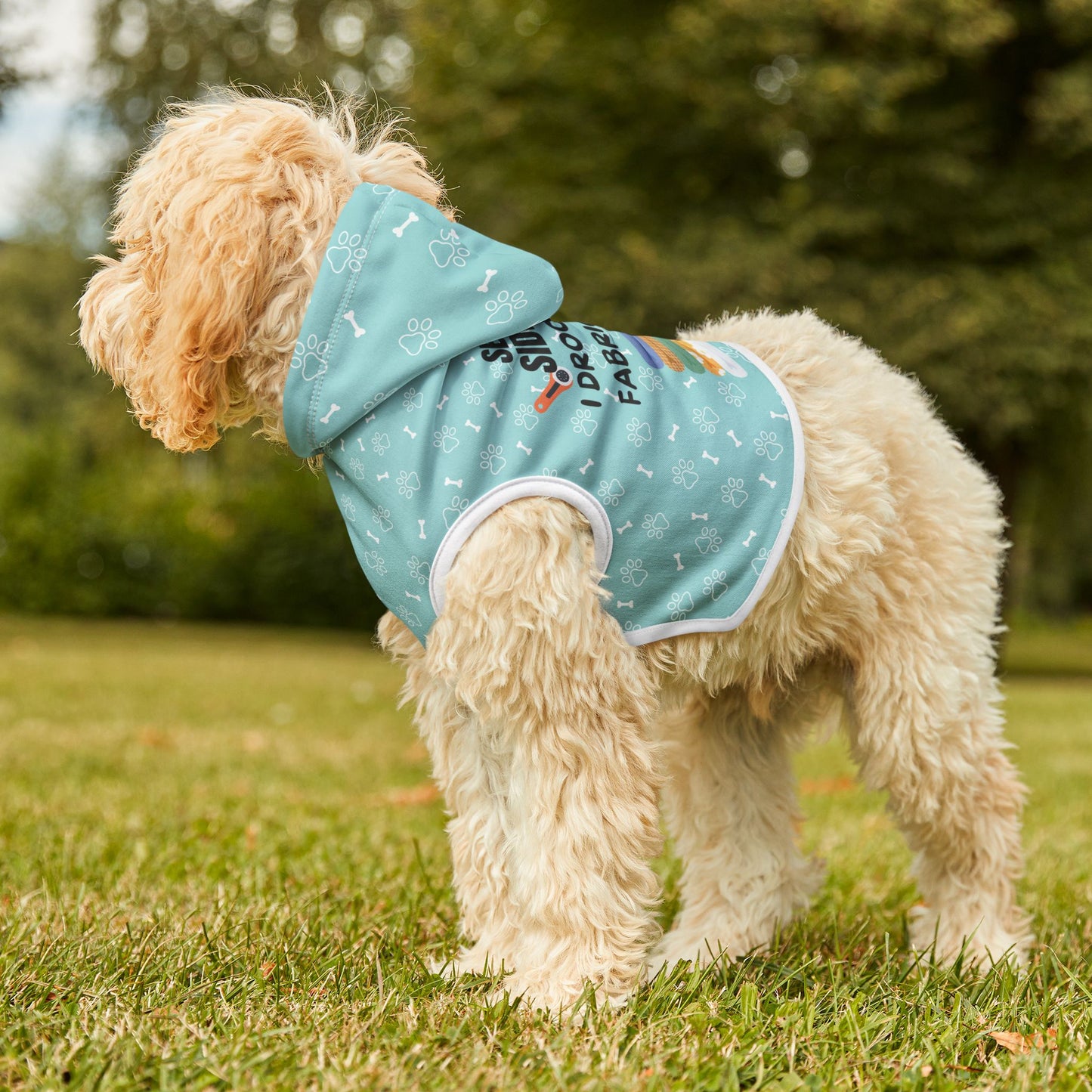 Funny Quilting Dog Hoodie – Sewing Sidekick Pet Shirt – Gift for Dog Mom Who Sews – Matching Dog and Owner Outfit – Fabric Lover Dog Apparel (Pet Sizes XXS - 2XL) 🐾